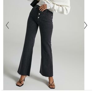 Rollas Eastcoast Crop Flare High Rise Jeans